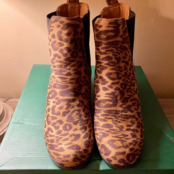 Leopard print wedges booties - Picture 7 of 8